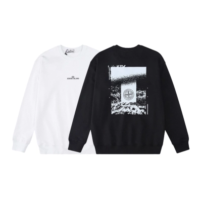 Stone Island Sweatshirt Black/White YZ W808 01