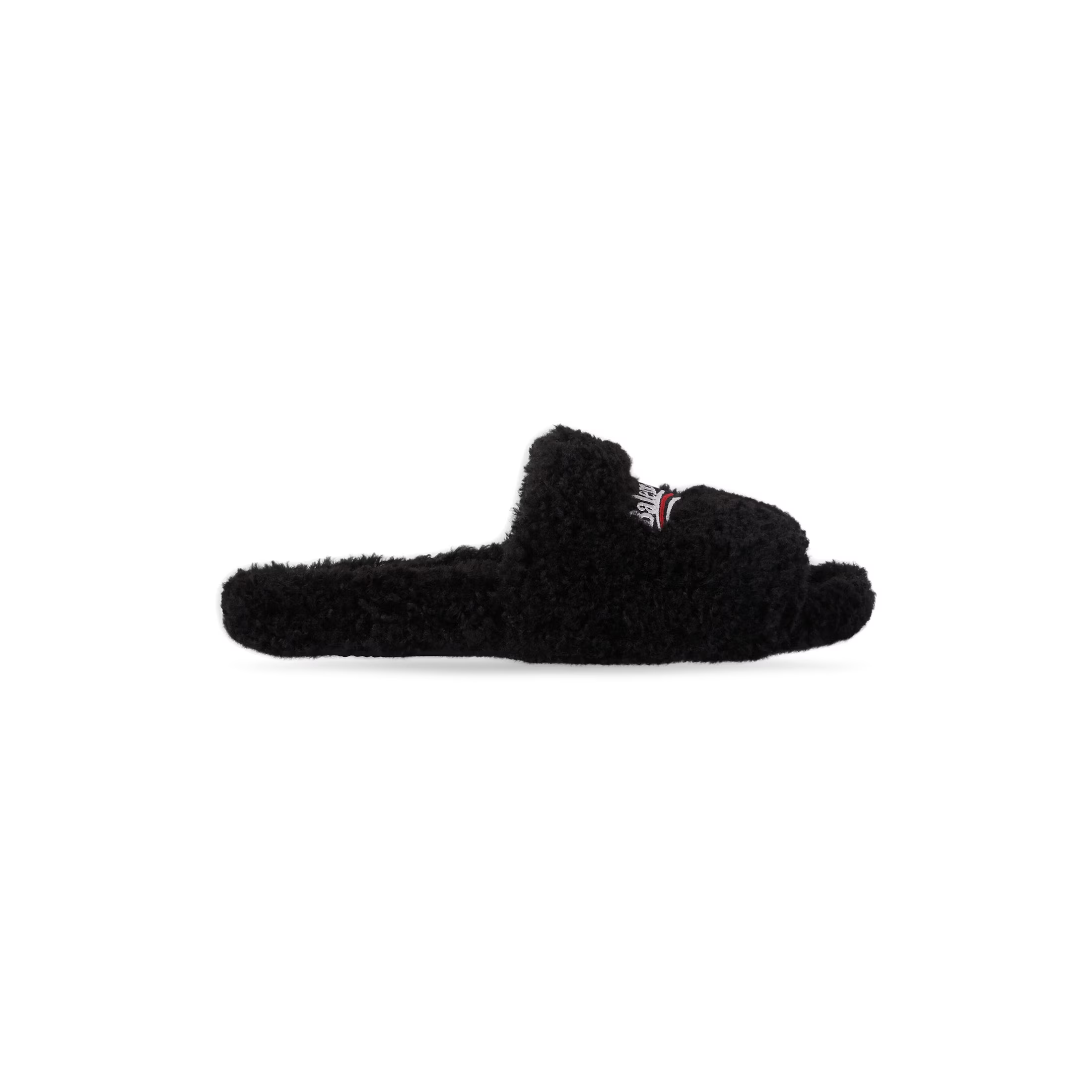 Balenciaga Black Furry Slides（QC needs at least 5 days or more）