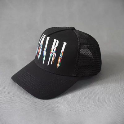 [Add One] Amiri Embroidered Paint Drip Core Logo Cap YZ AM001 01