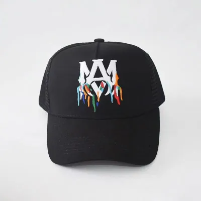 [Add One] Amiri Paint Drip MA Logo Trucker Hat YZ AM007 01
