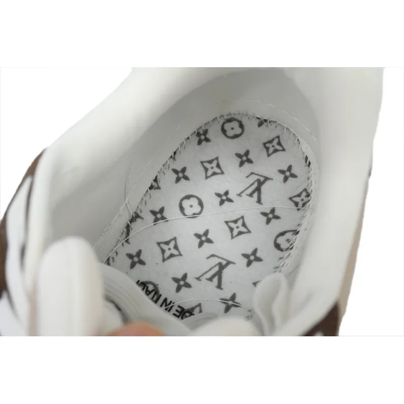 Louis Vuitton LV Trainer Sneaker Moka Brown Monogram Flower 1ACD7K CK240729