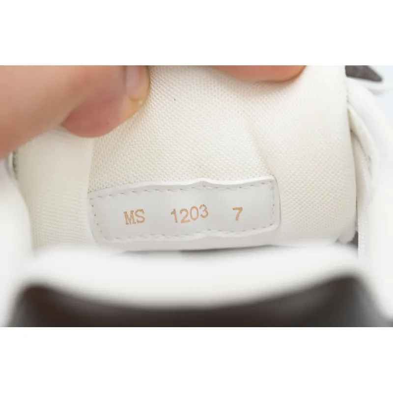 Louis Vuitton LV Trainer Sneaker Moka Brown Monogram Flower 1ACD7K CK240729