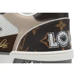 Louis Vuitton LV Trainer Sneaker Moka Brown Monogram Flower 1ACD7K CK240729