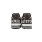 Louis Vuitton LV Trainer Sneaker Moka Brown Monogram Flower 1ACD7K CK240729
