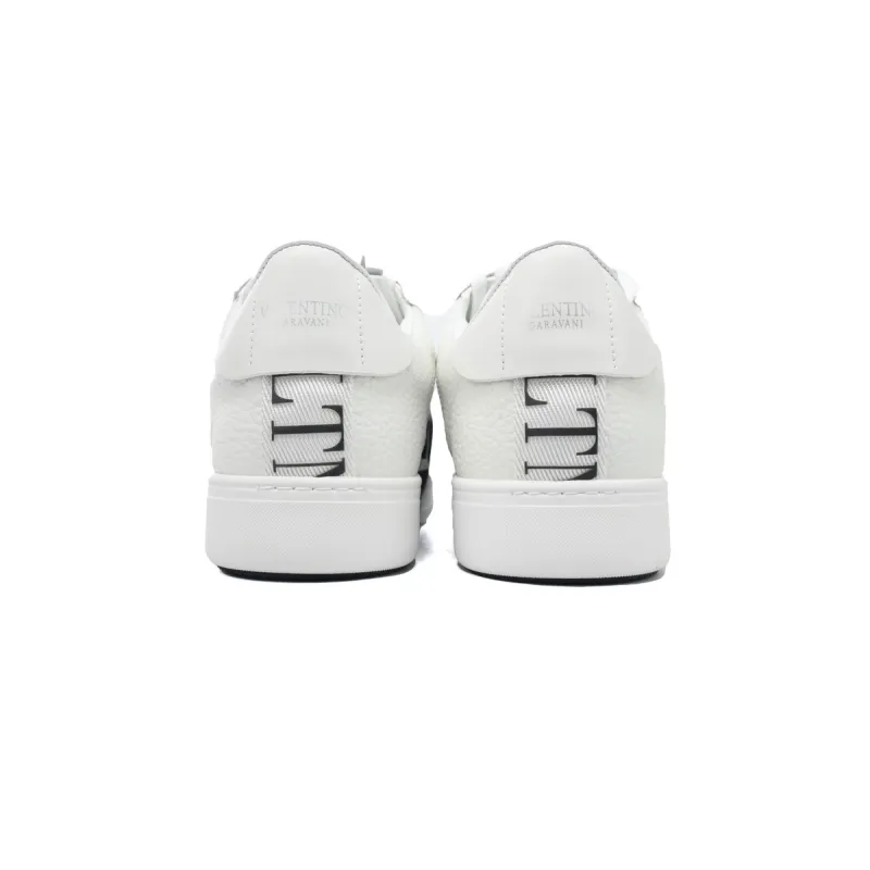 Valentino Garavani Men's VL7 Web Logo Low-Top Sneakers White Black