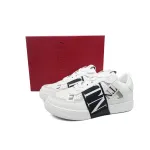 Valentino Garavani Men's VL7 Web Logo Low-Top Sneakers White Black