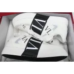 Valentino Garavani Men's VL7 Web Logo Low-Top Sneakers White Black