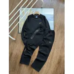 Nike x NOCTA Drake Tech Fleece Crew Sweatshirt & Joggers Set Black/Blue/Stadium Green YZ 240822