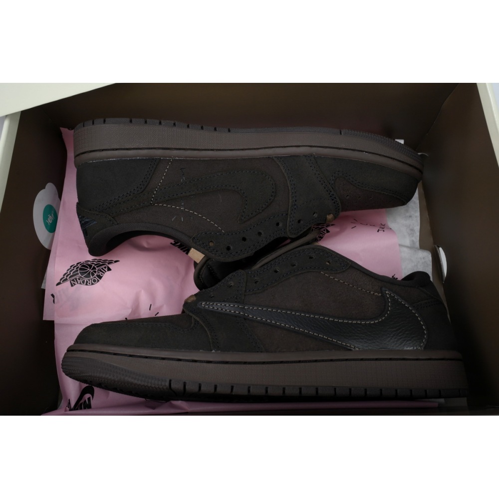 PK God Batch Travis Scott x Air Jordan 1 Low OG SP-T Velvet Brown DM7866-202