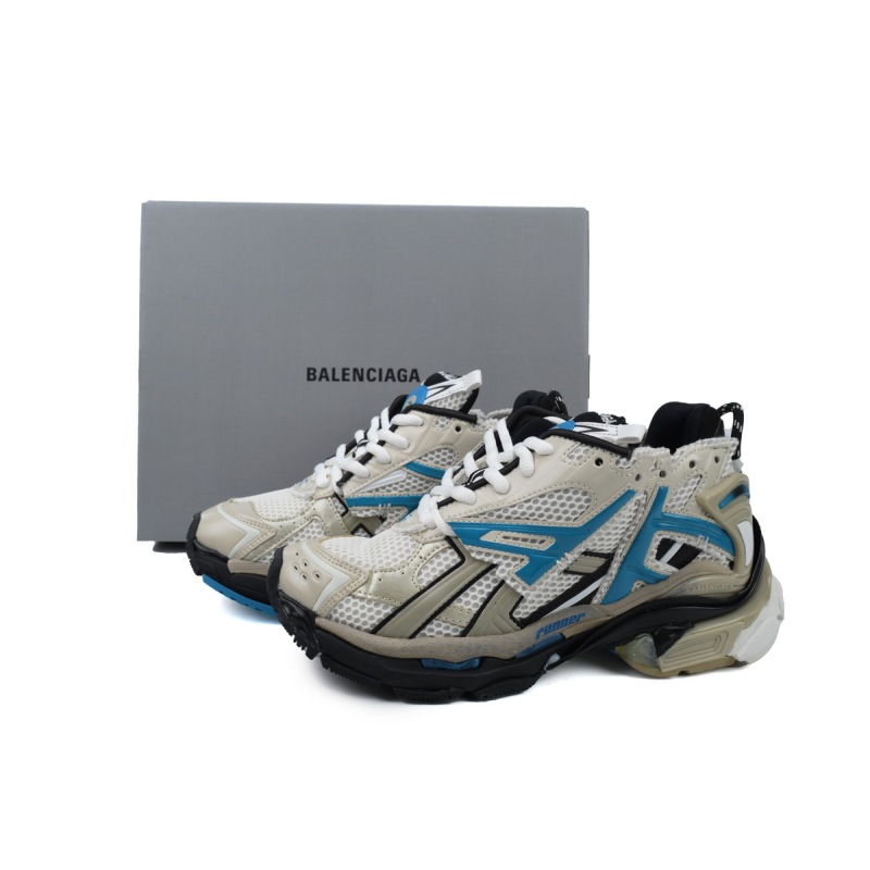 Balenciaga Runner Sneaker Beige Grey Blue 677403 W0RB6 2028