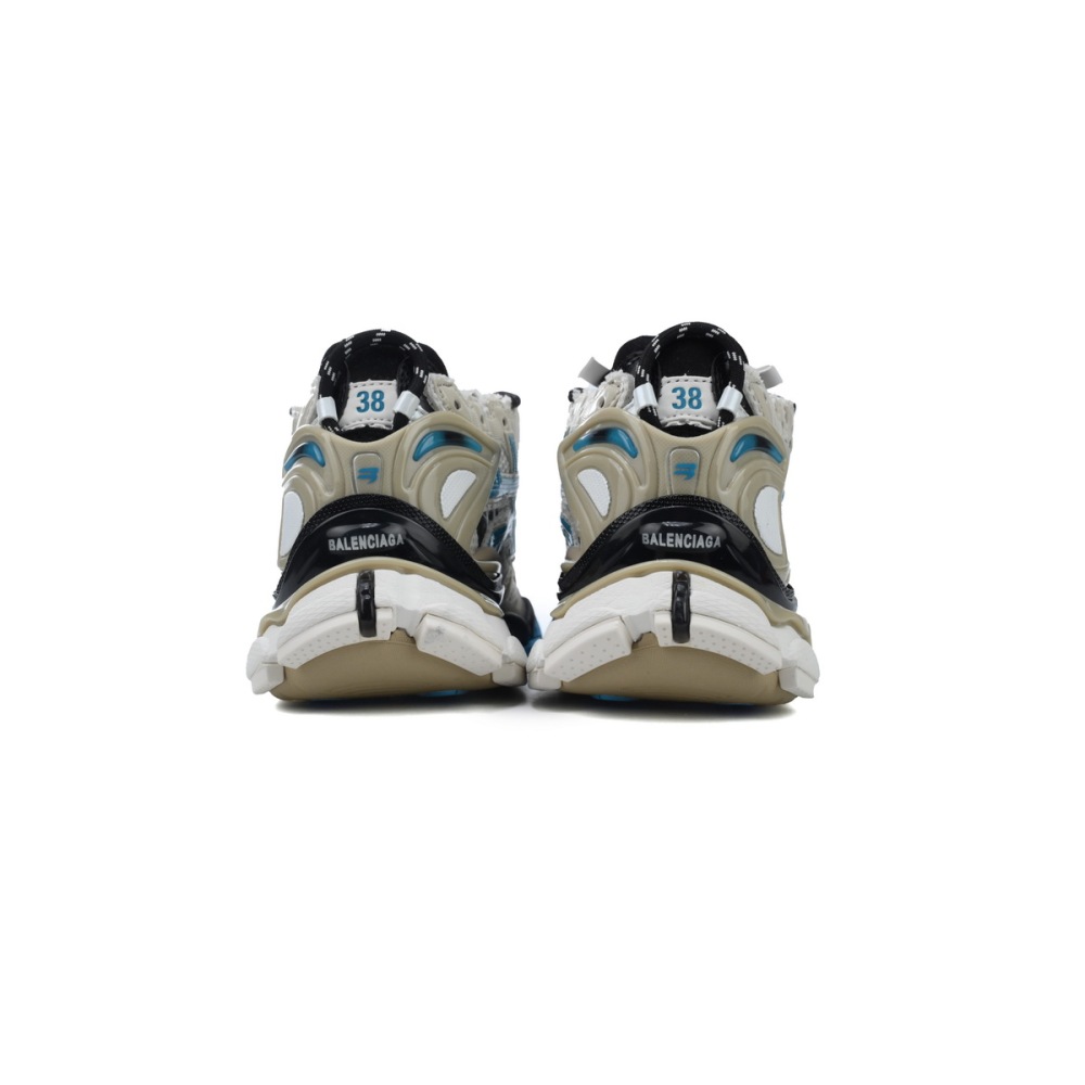 Balenciaga Runner Sneaker Beige Grey Blue 677403 W0RB6 2028
