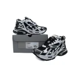 Balenciaga Runner Sneaker Black White 677403 Q3RB2 9010