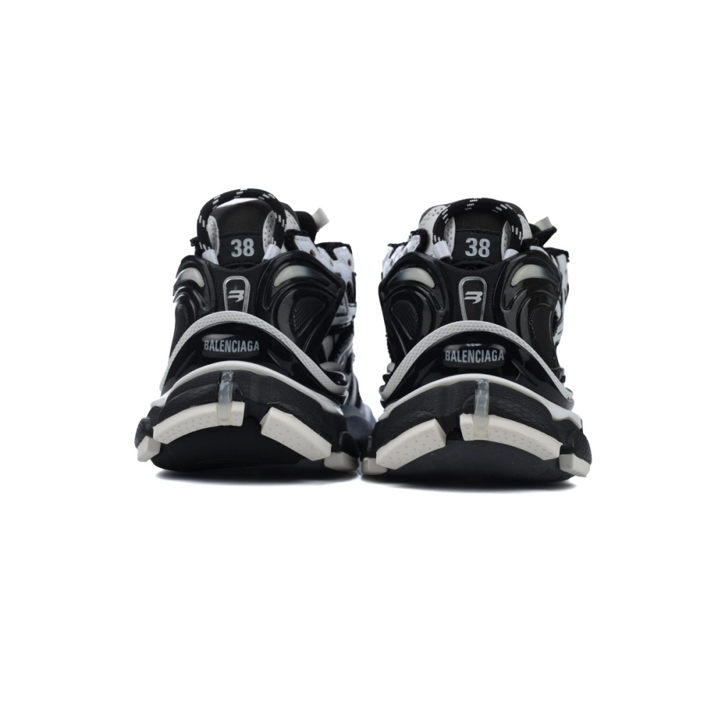 Balenciaga Runner Sneaker Black White 677403 Q3RB2 9010