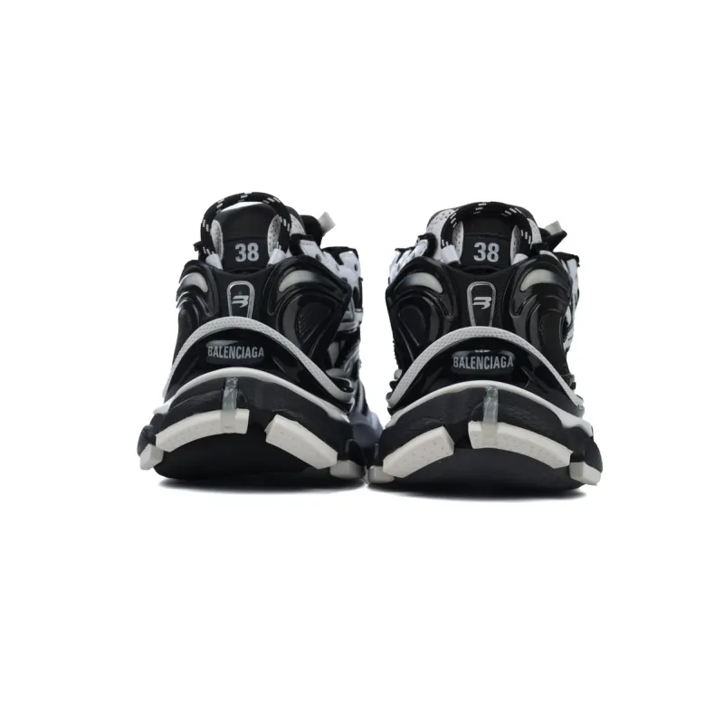 Balenciaga Runner Sneaker Black White 677403 Q3RB2 9010