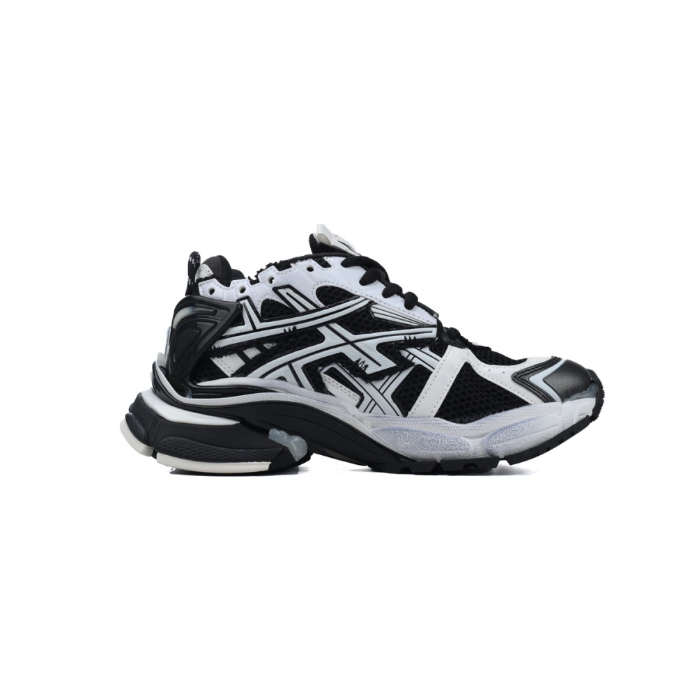 Balenciaga Runner Sneaker Black White 677403 Q3RB2 9010