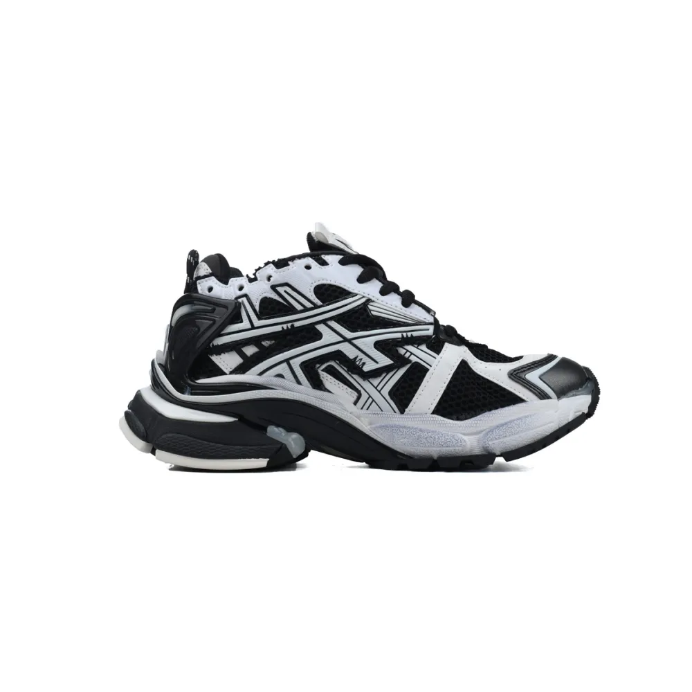 Balenciaga Runner Sneaker Black White 677403 Q3RB2 9010