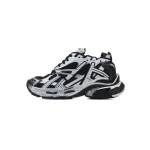 Balenciaga Runner Sneaker Black White 677403 Q3RB2 9010