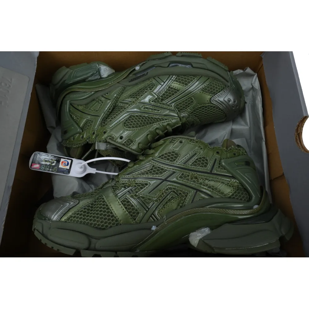 Balenciaga Runner Sneaker Dark Green 677403 W3RB1 3031
