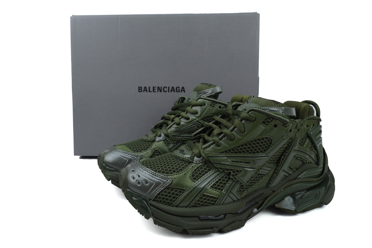 Balenciaga Runner Sneaker Dark Green 677403 W3RB1 3031