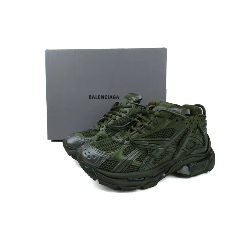 Balenciaga Runner Sneaker Dark Green 677403 W3RB1 3031