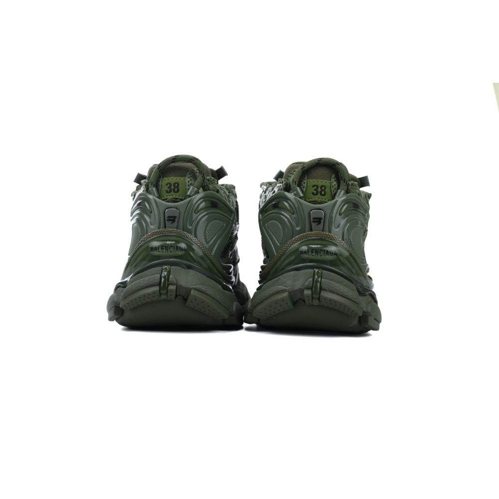 Balenciaga Runner Sneaker Dark Green 677403 W3RB1 3031