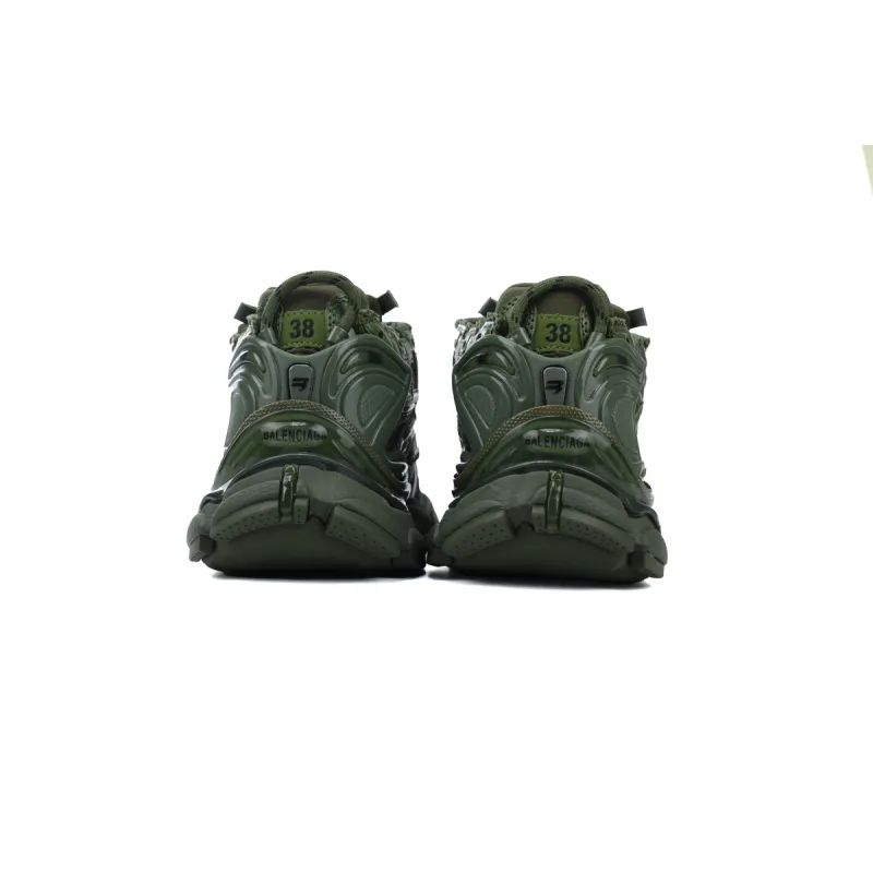 Balenciaga Runner Sneaker Dark Green 677403 W3RB1 3031