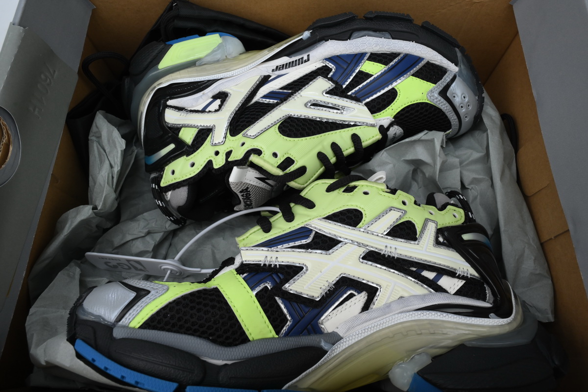 Balenciaga Runner Sneaker Grey Blue Green 677403 W3RB5 5179