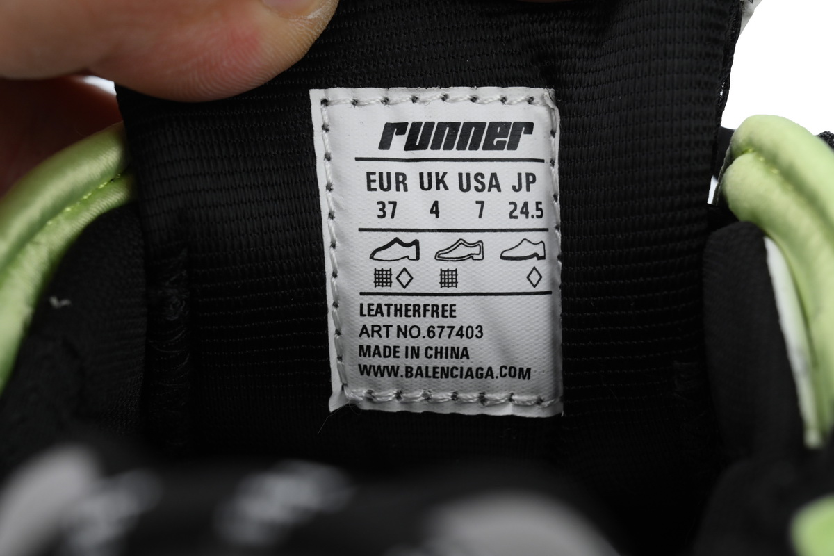 Balenciaga Runner Sneaker Grey Blue Green 677403 W3RB5 5179