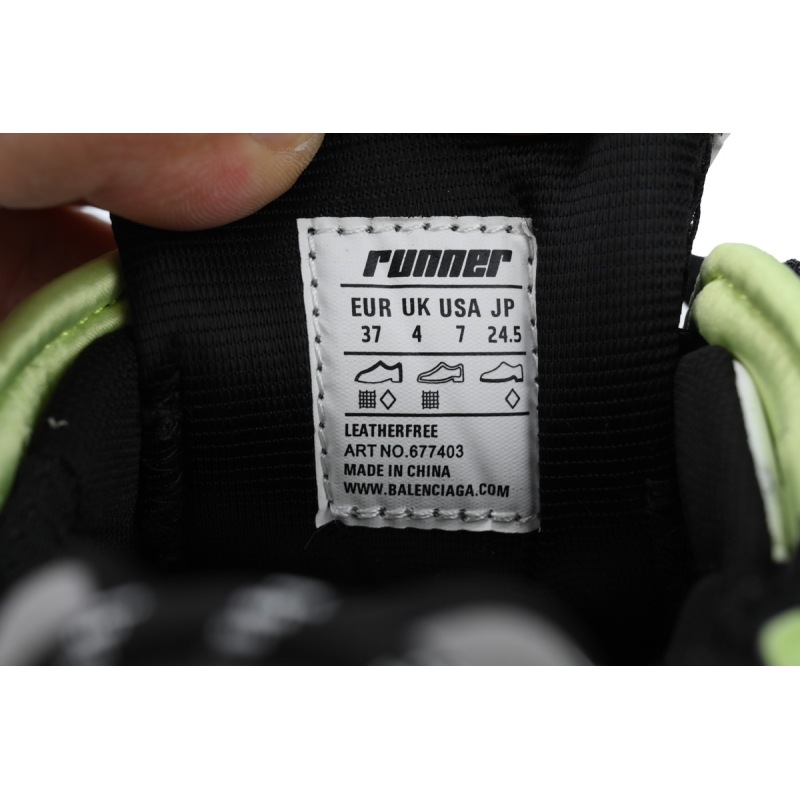 Balenciaga Runner Sneaker Grey Blue Green 677403 W3RB5 5179