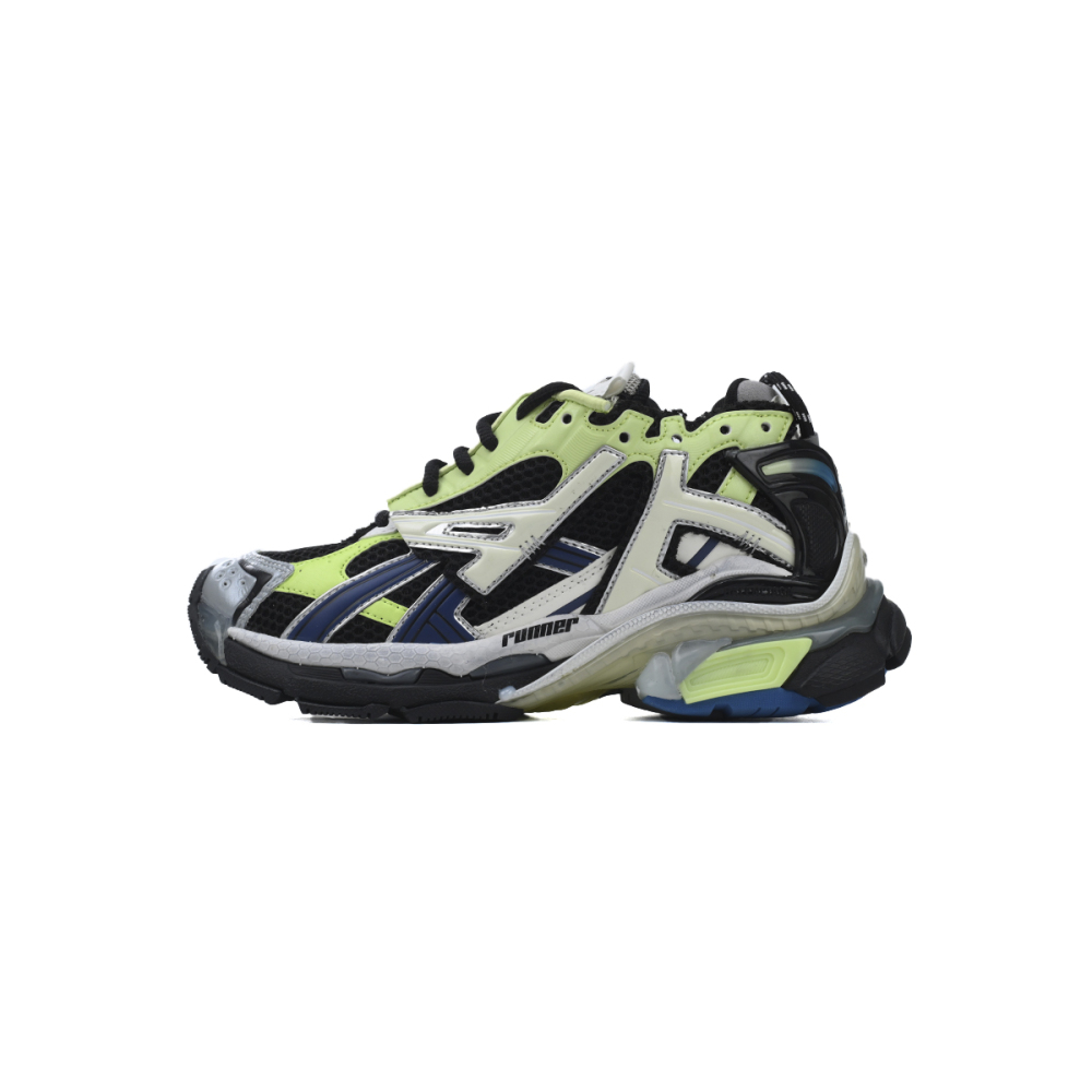 Balenciaga Runner Sneaker Grey Blue Green 677403 W3RB5 5179