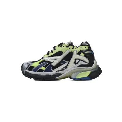 Balenciaga Runner Sneaker Grey Blue Green 677403 W3RB5 5179 01