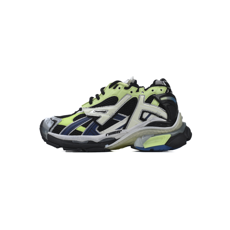 Balenciaga Runner Sneaker Grey Blue Green 677403 W3RB5 5179