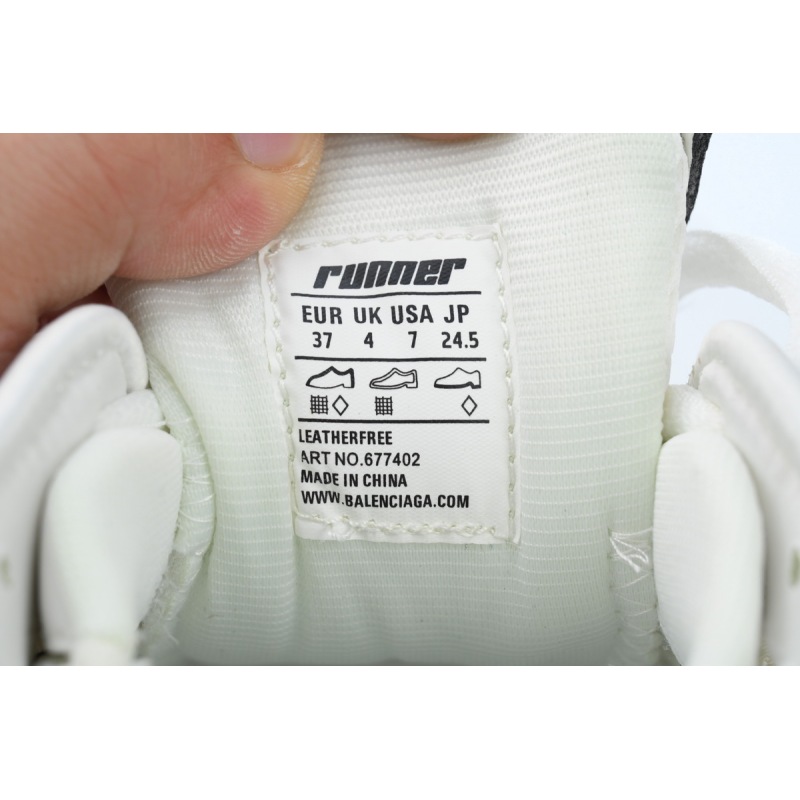 Balenciaga Runner Sneaker White 677402 W3RB1 9000