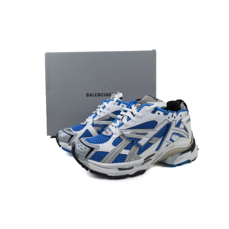 Balenciaga Runner Sneaker White Blue 677403 W3RB3 4912