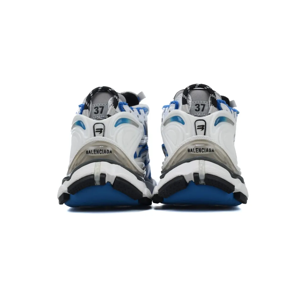 Balenciaga Runner Sneaker White Blue 677403 W3RB3 4912