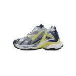 Balenciaga Runner Sneaker White Blue Yellow Grey Black 677403 W2RN1 0080