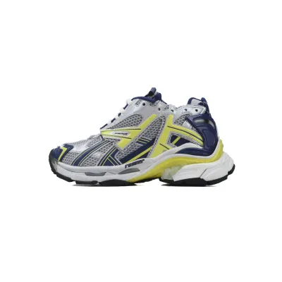 Balenciaga Runner Sneaker White Blue Yellow Grey Black 677403 W2RN1 0080 01