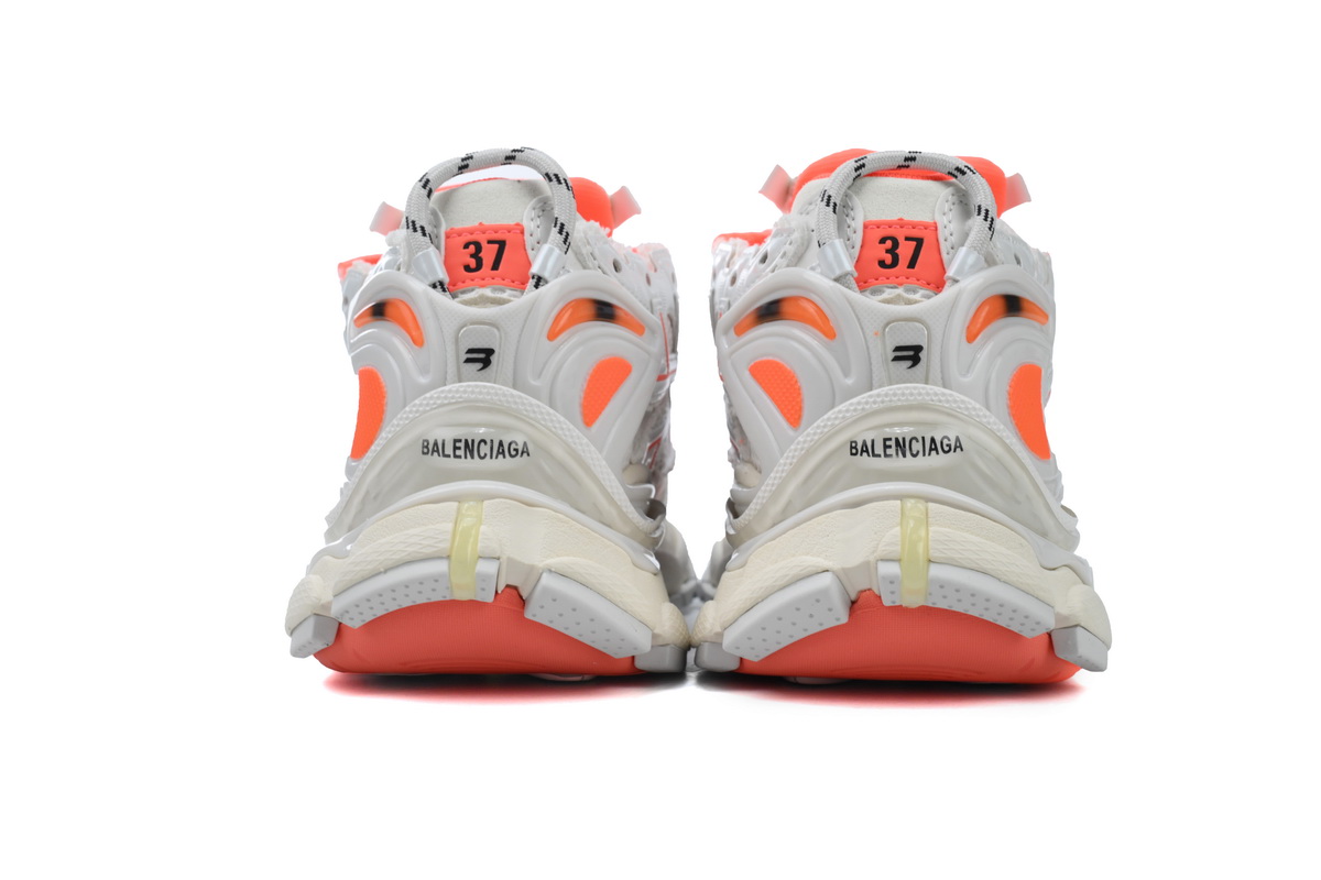 Balenciaga Runner Sneaker White Fluo Orange 677403 W3RBM 2013