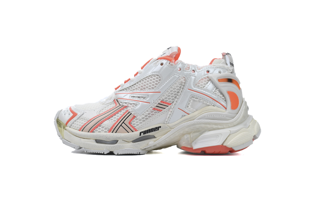 Balenciaga Runner Sneaker White Fluo Orange 677403 W3RBM 2013