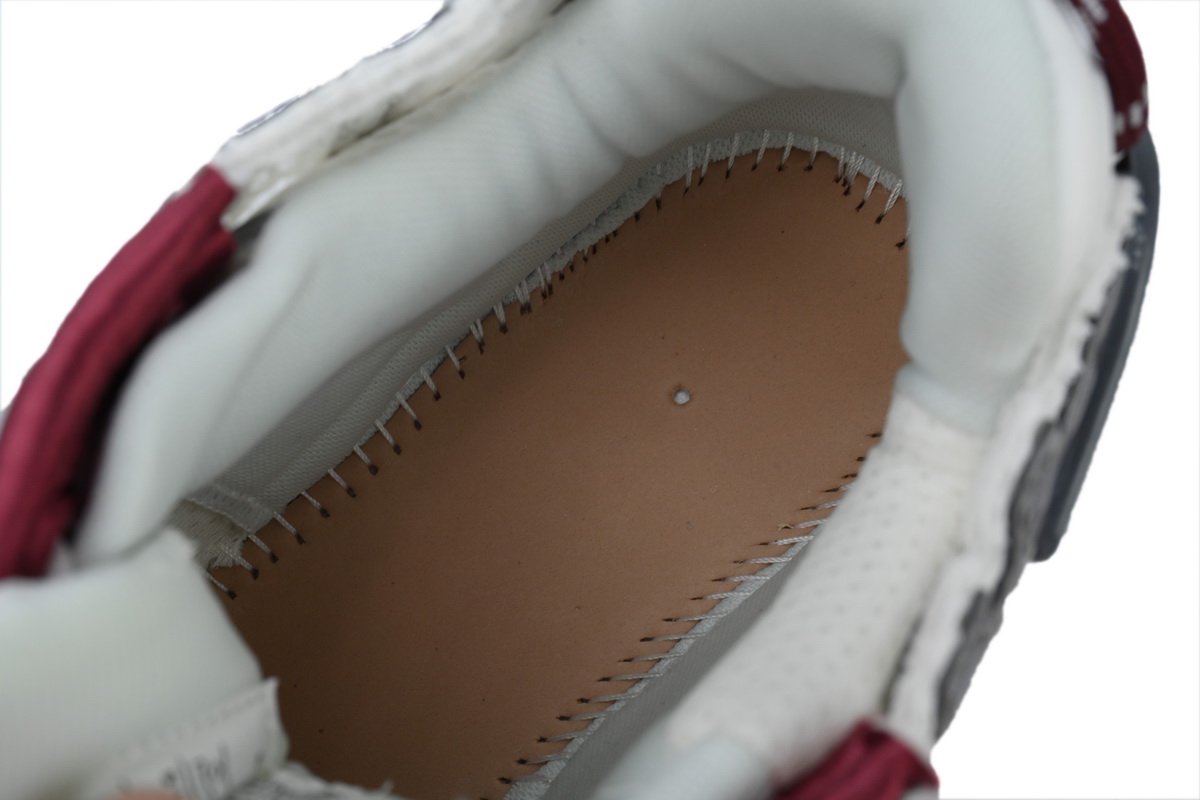 Balenciaga Runner Sneaker White Wine Red 677403 W3RB3 9069