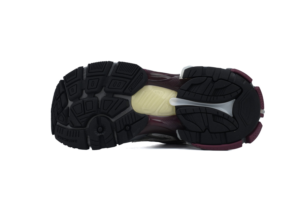 Balenciaga Runner Sneaker White Wine Red 677403 W3RB3 9069