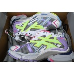 Balenciaga Runner Sneaker White Yellow Purple 677403 W3RBB 9069