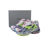 Balenciaga Runner Sneaker White Yellow Purple 677403 W3RBB 9069