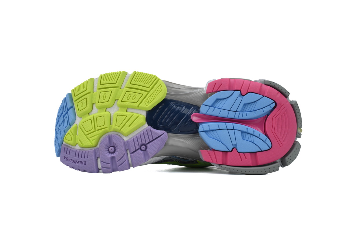 Balenciaga Runner Sneaker White Yellow Purple 677403 W3RBB 9069