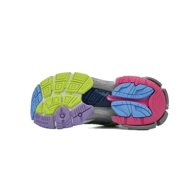 Balenciaga Runner Sneaker White Yellow Purple 677403 W3RBB 9069