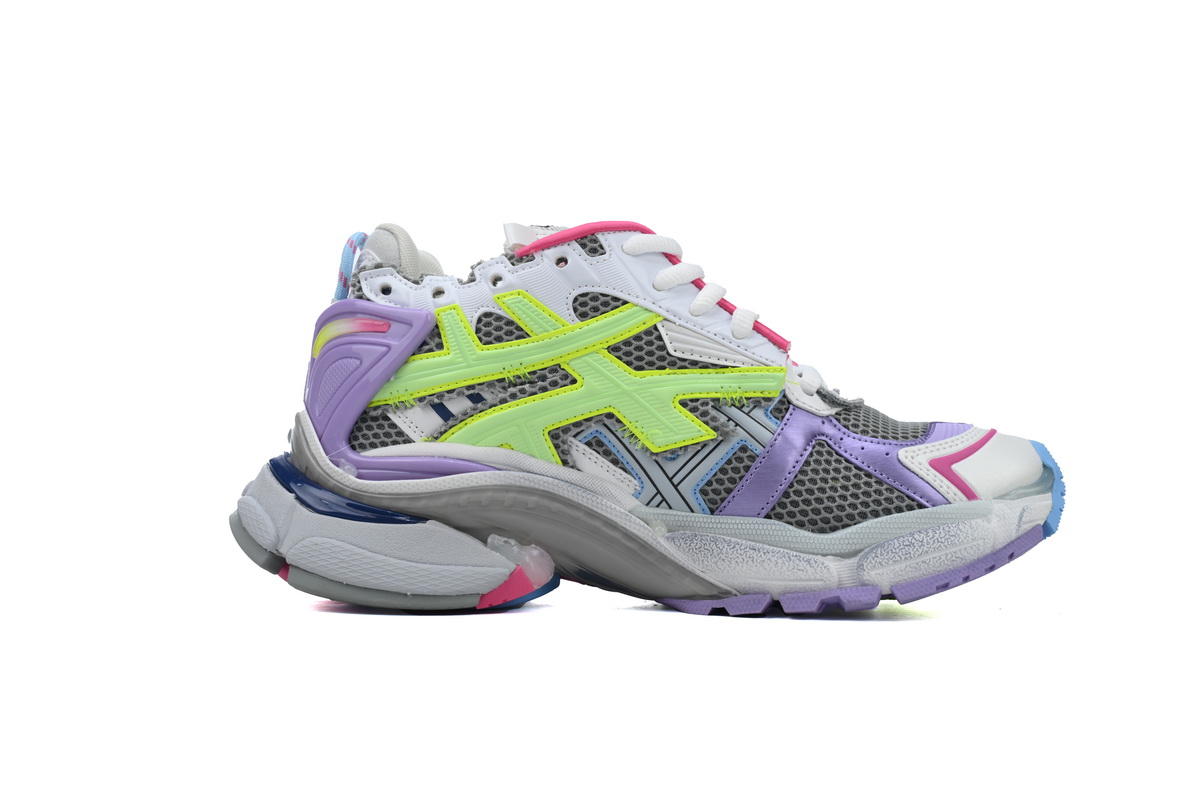 Balenciaga Runner Sneaker White Yellow Purple 677403 W3RBB 9069