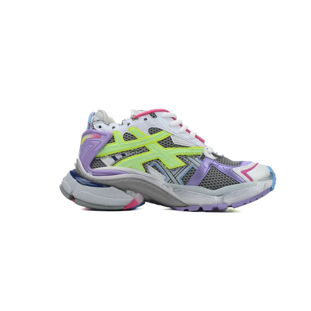 Balenciaga Runner Sneaker White Yellow Purple 677403 W3RBB 9069