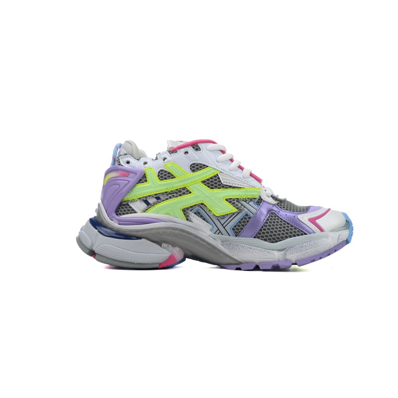 Balenciaga Runner Sneaker White Yellow Purple 677403 W3RBB 9069