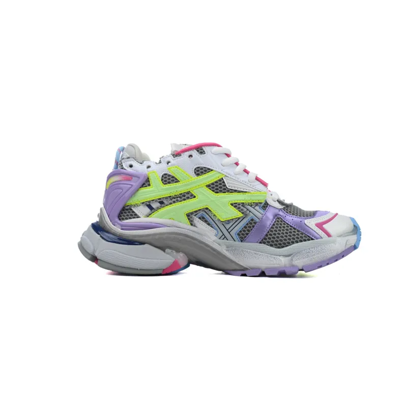 Balenciaga Runner Sneaker White Yellow Purple 677403 W3RBB 9069