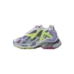 Balenciaga Runner Sneaker White Yellow Purple 677403 W3RBB 9069